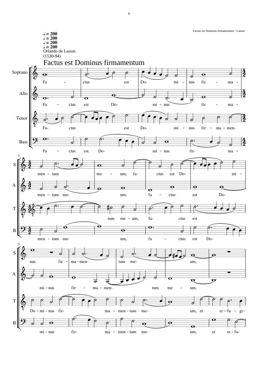 Factus est Dominus firmamentum