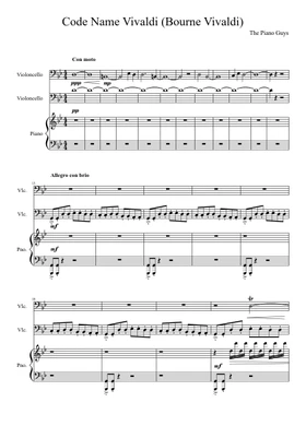 Free Code Name Vivaldi by The Piano Guys sheet music | Download PDF or  print on Musescore.com
