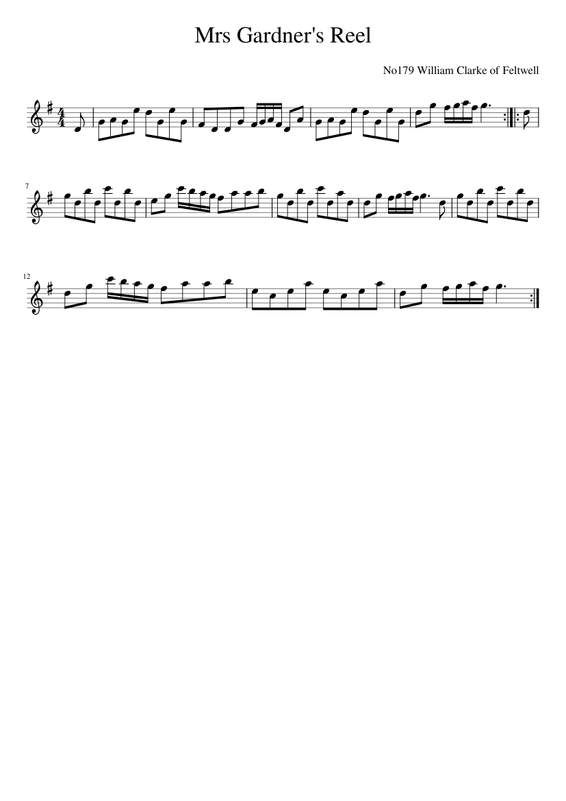 Mrs Gardner's Reel
