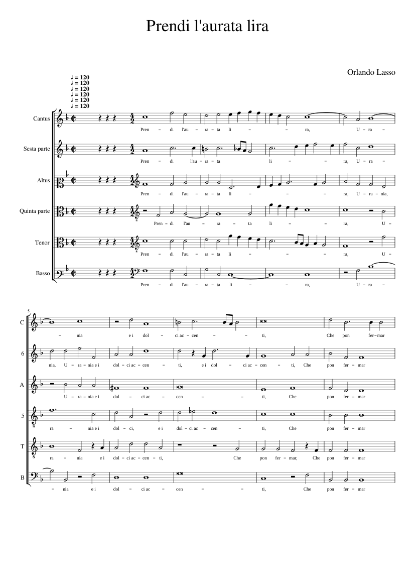 Prendi l'aurata lira