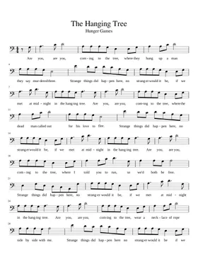 Free The Hanging Tree by James Newton Howard sheet music | Download PDF or  print on Musescore.com