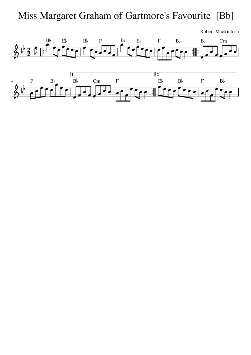 Miss Margaret Graham of Gartmore's Favourite