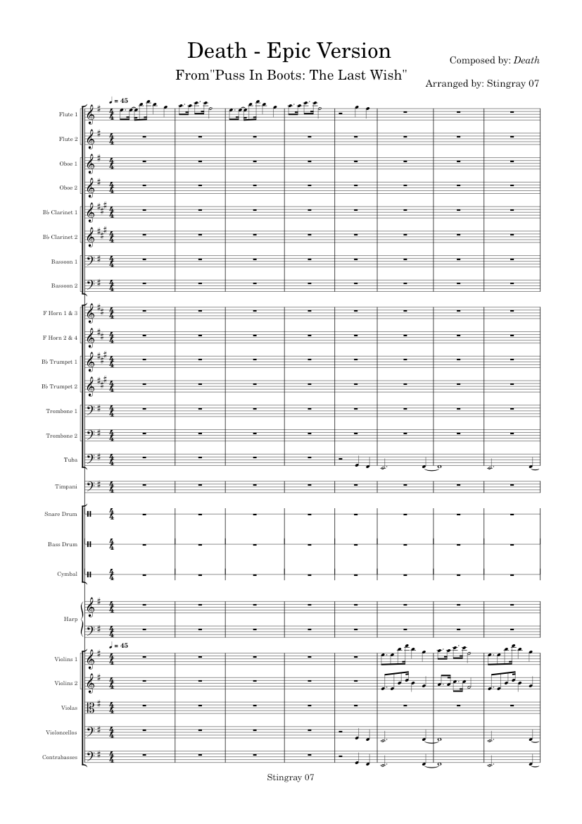 Death Theme from Puss in Boots – Michael Pernudi : Death - Epic Version ...