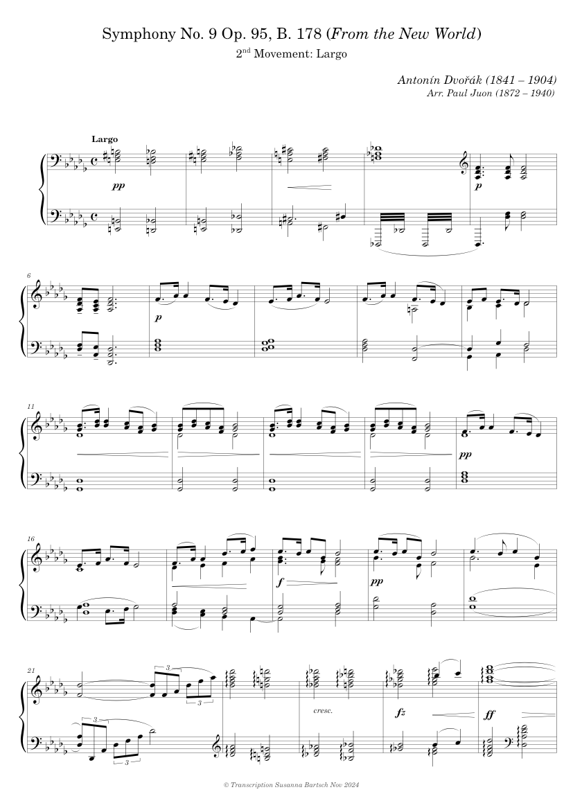 Symphony No. 8 Op. 95, B. 178: 2nd Movement: Largo — Antonín