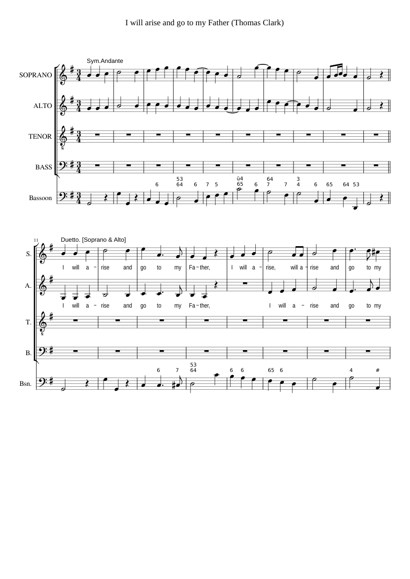 I will arise and go to my Father