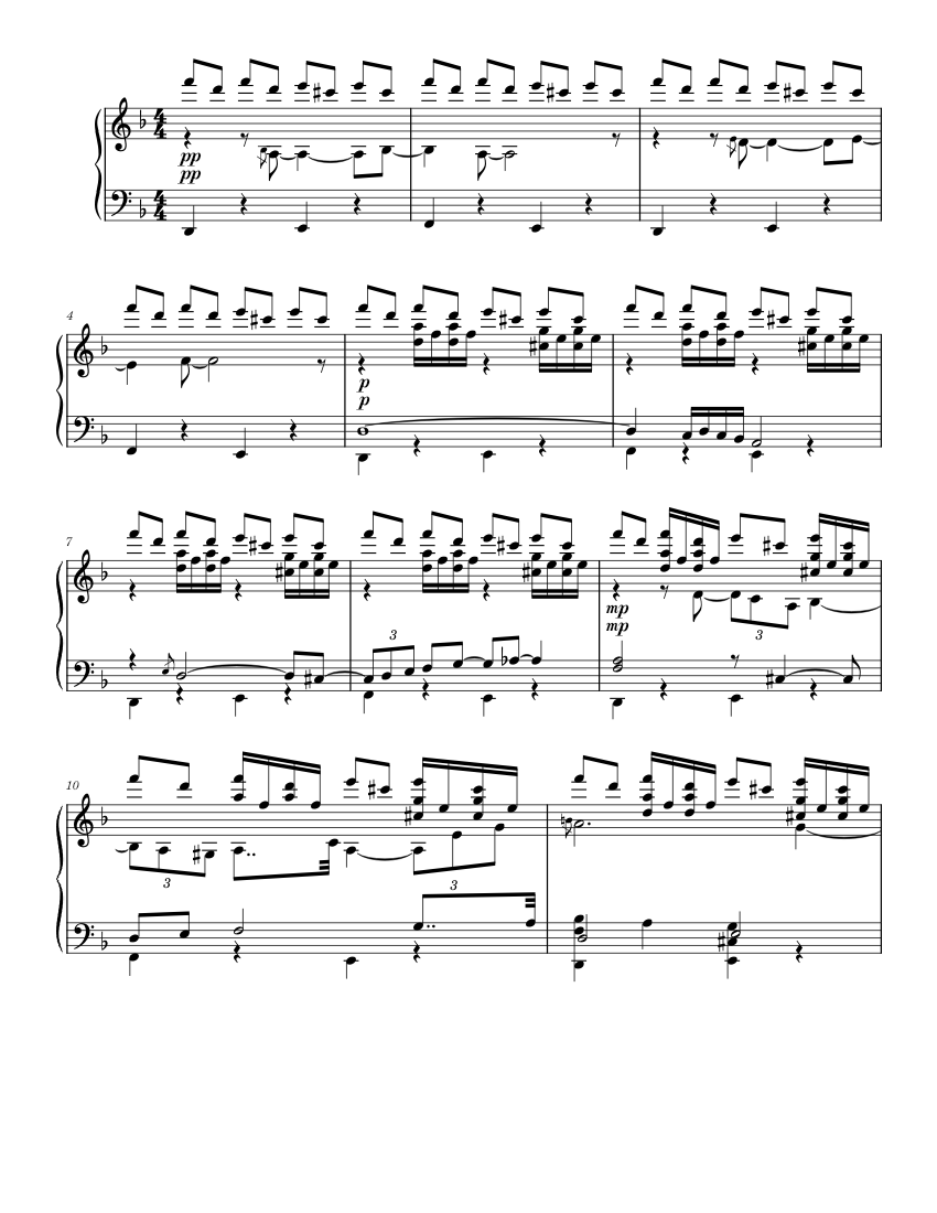 B Sheet Music For Piano (Solo) | Musescore.com