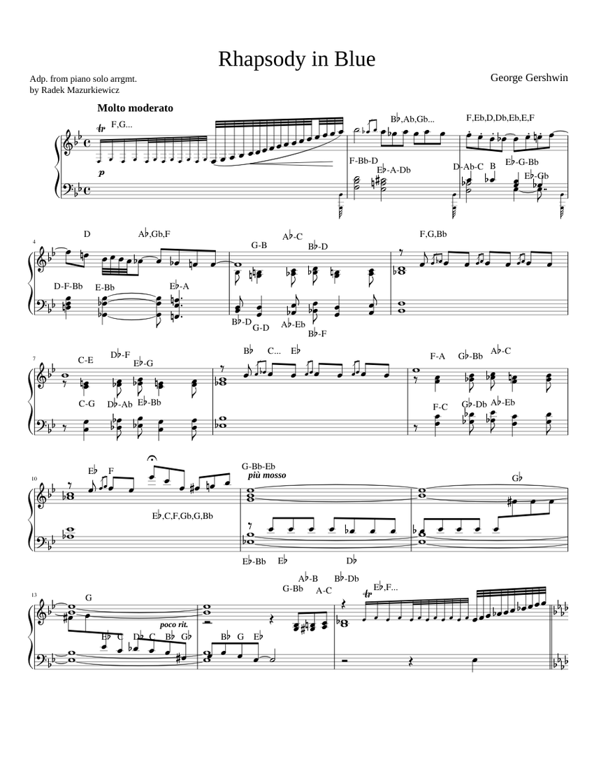G work in progress Sheet music for Piano (Solo) | Musescore.com