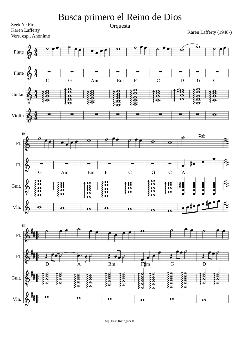 Busca primero el Reino de Dios-Orquesta