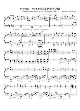 Free Monster by Meg & Dia sheet music | Download PDF or print on  Musescore.com