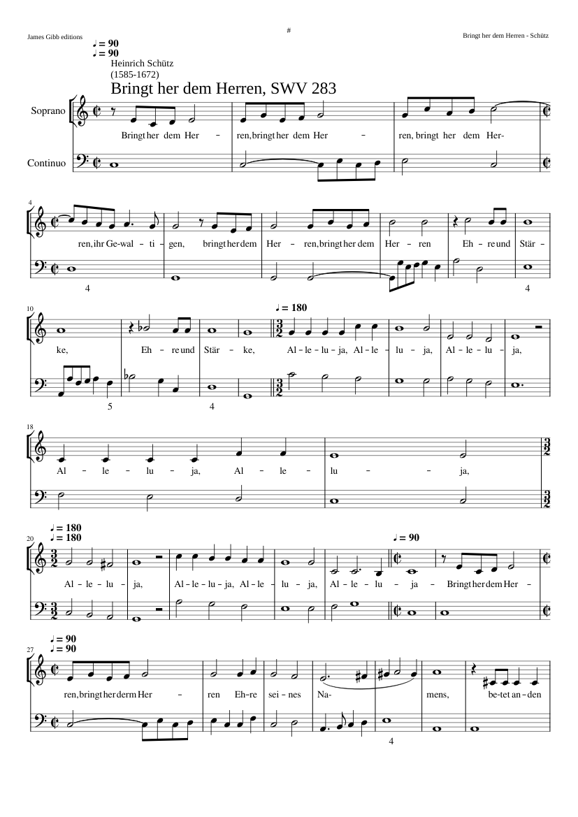 Bringt her dem Herren SWV 283