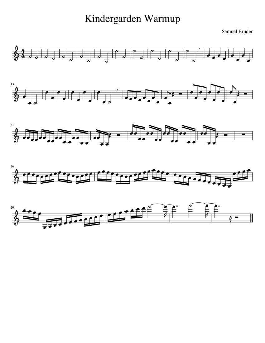 High Note Warmup