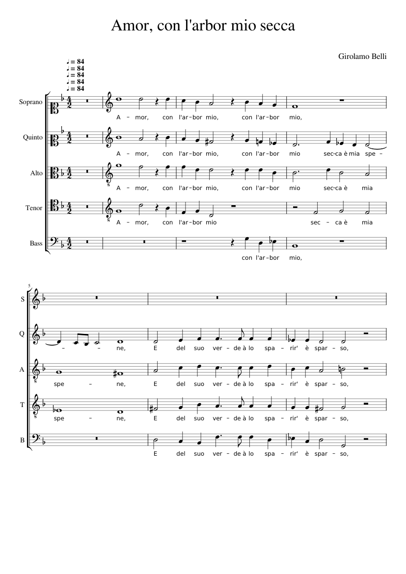 Amor con l'arbor mio