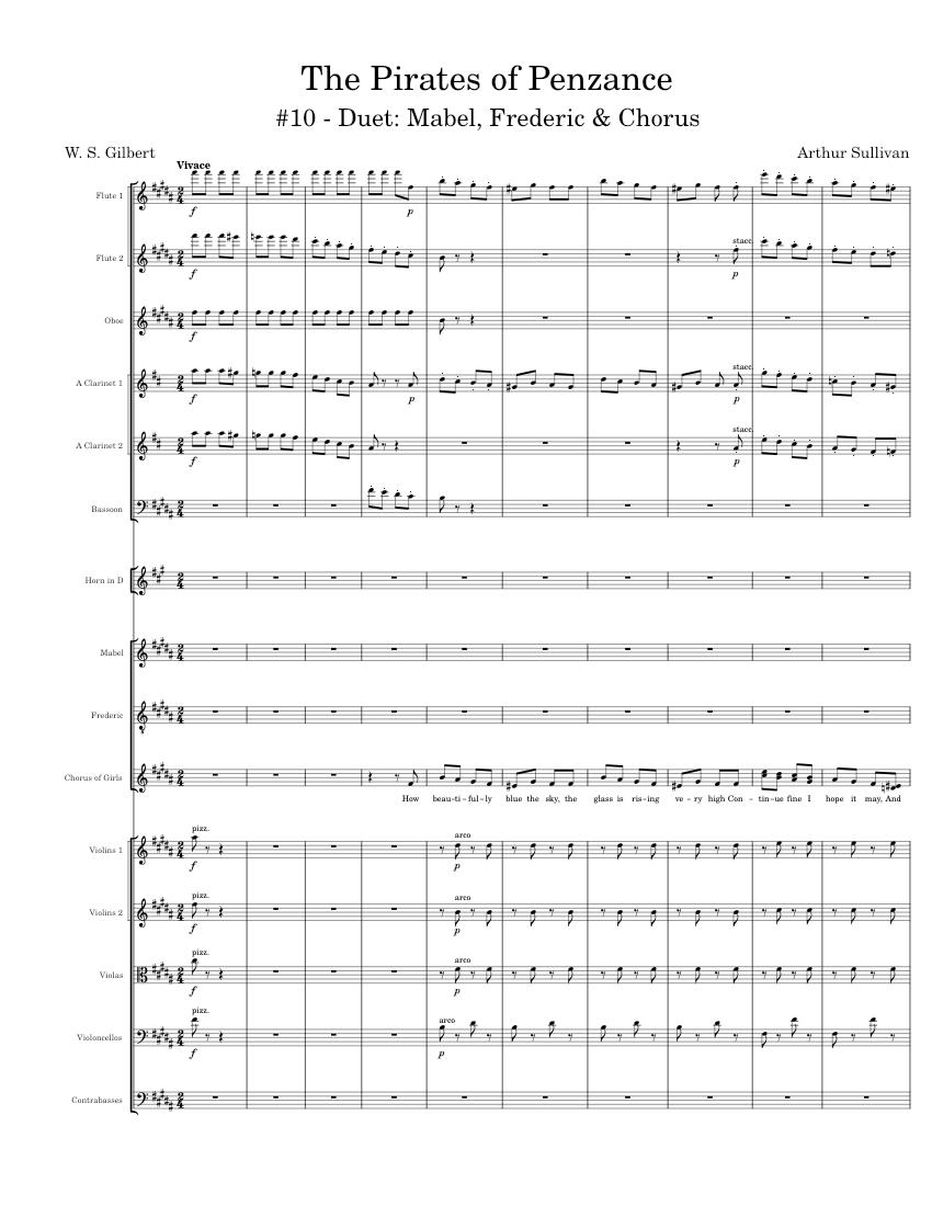 The Pirates of Penzance - 10 (Duet - Mabel Frederic & Chorus)
