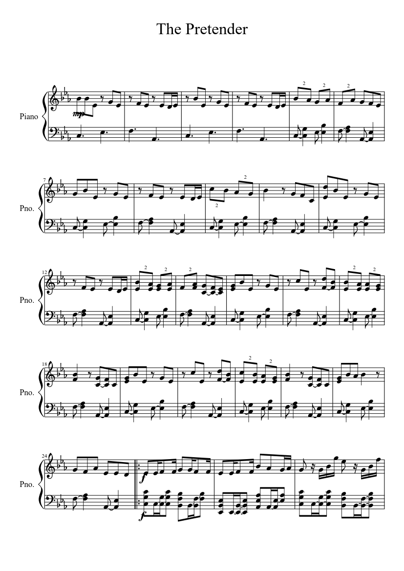 Your Hand In Mine Sheet music for Piano (Solo) | Musescore.com