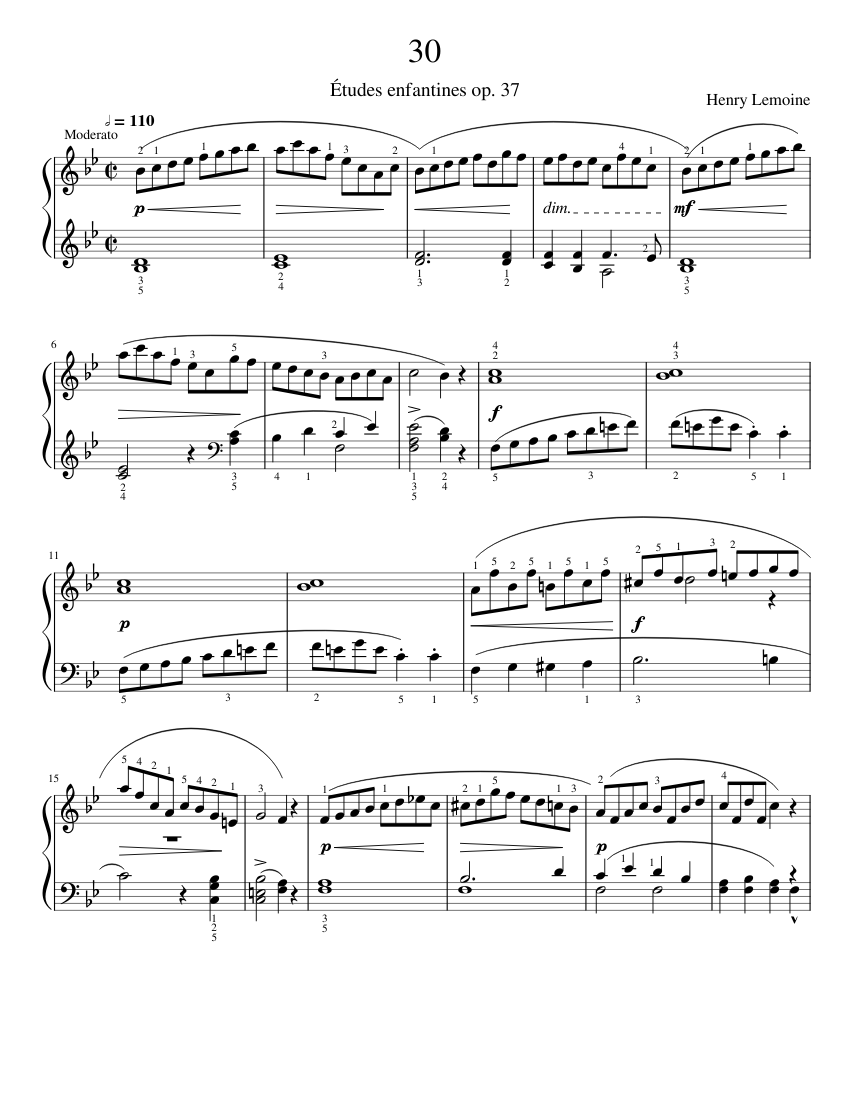Études enfantines Op.37