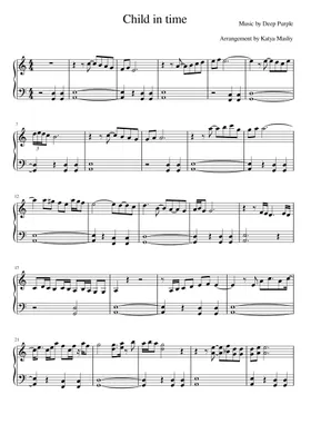 Free Child In Time by Deep Purple sheet music | Download PDF or print on  Musescore.com