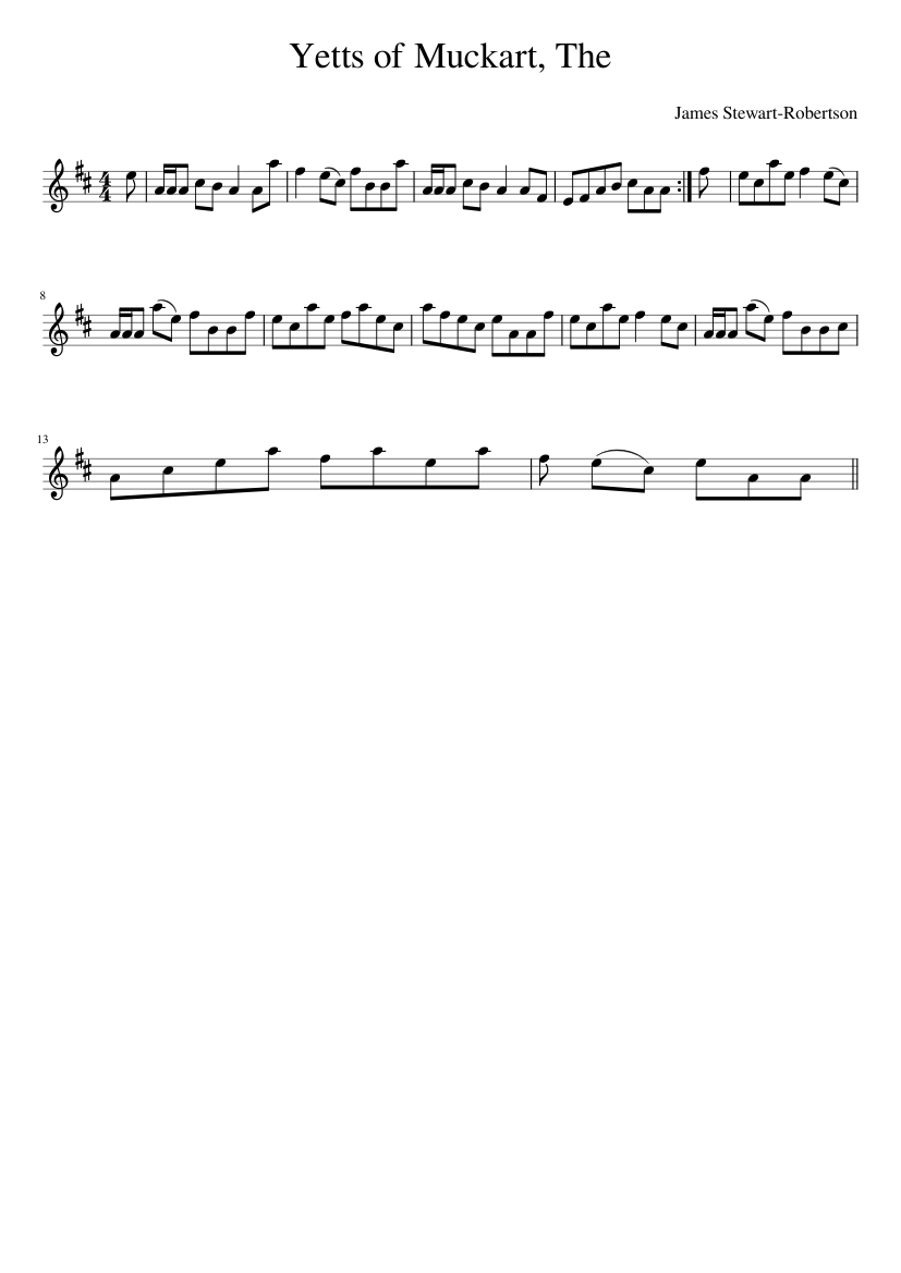 The YETTS OF MUCKART