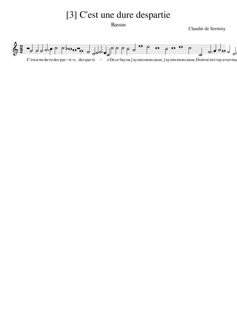 [3] C'est une dure despartie