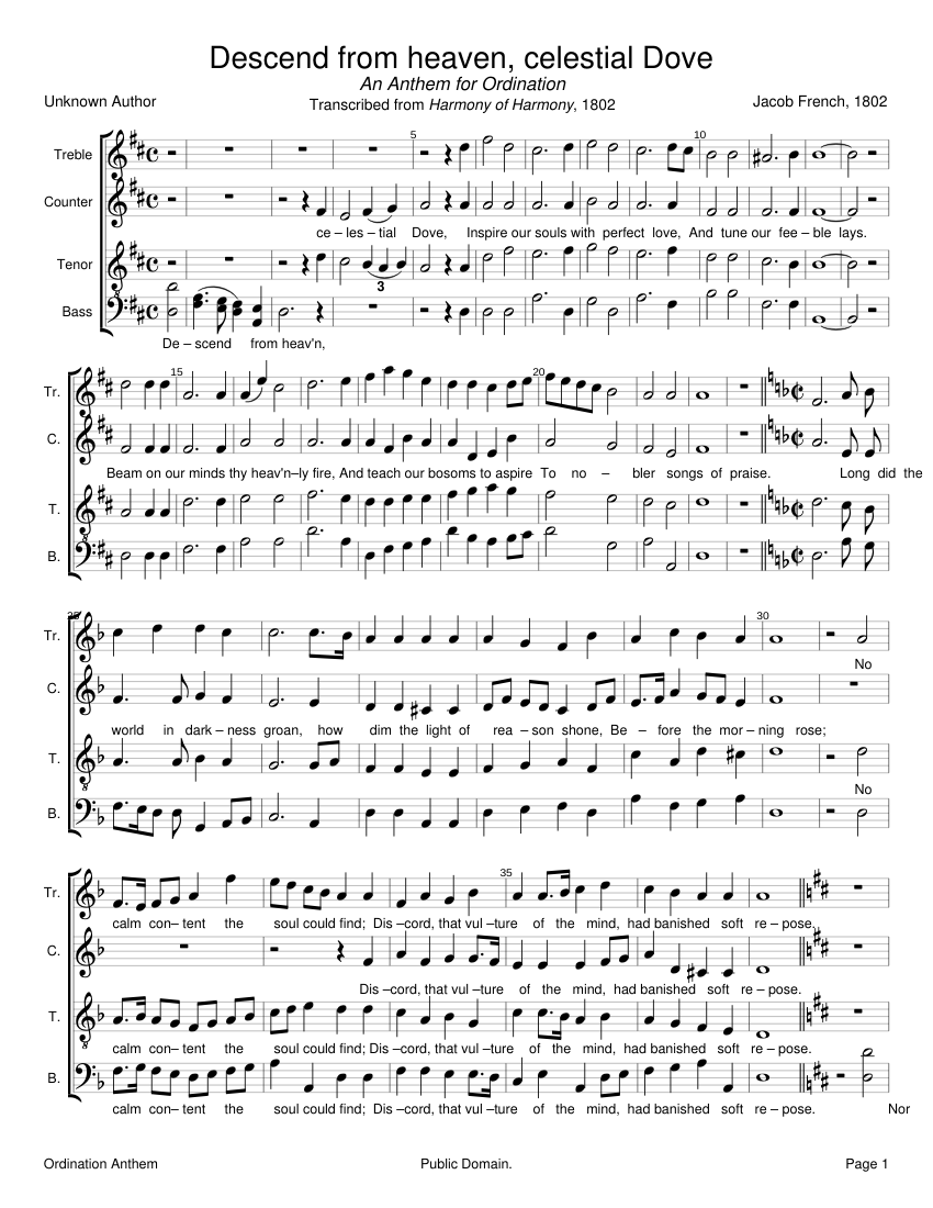 An Anthem for Ordination - Jacob French