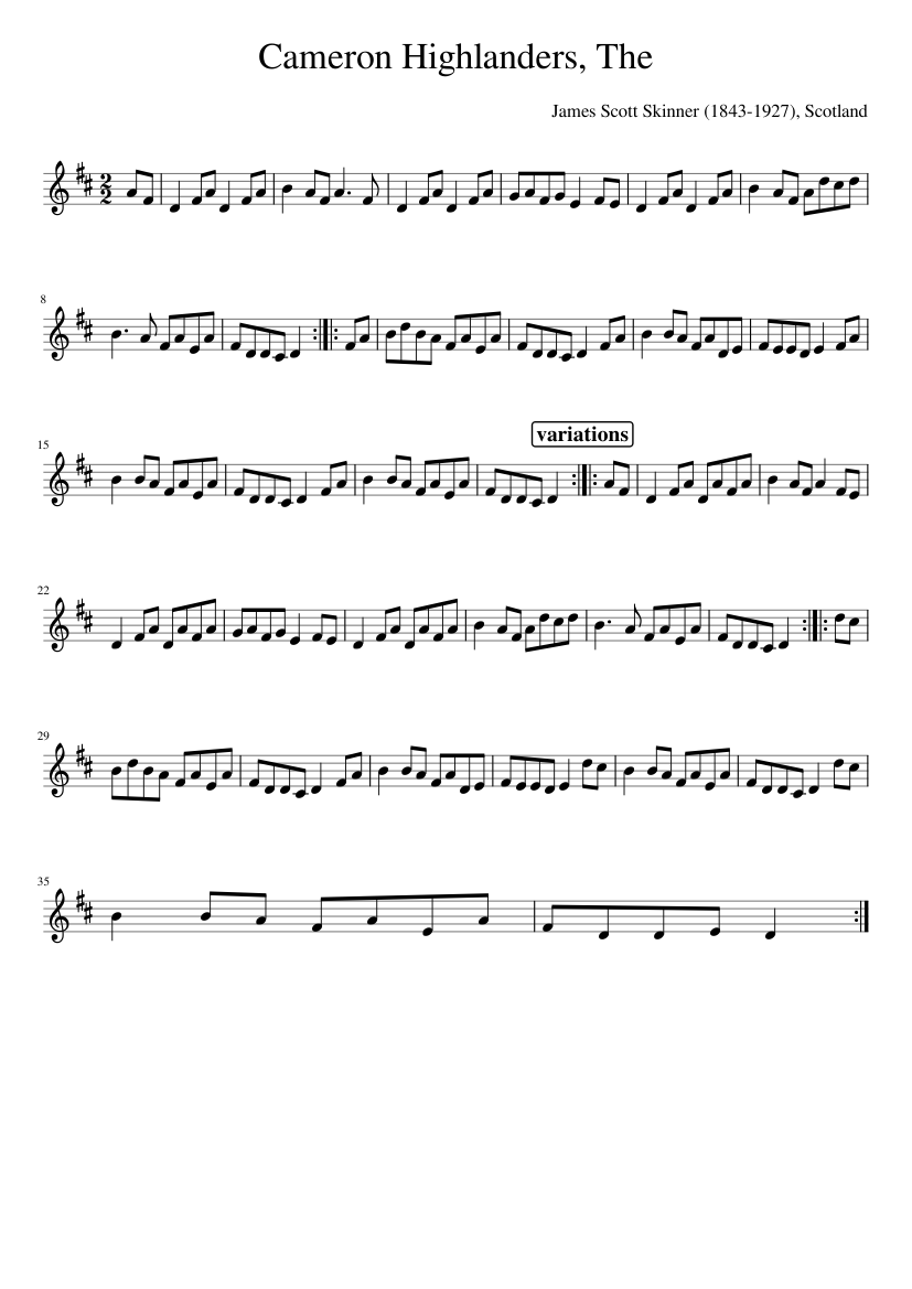 The Cameron Highlanders