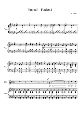 Free Funiculì, Funiculà by Luigi Denza sheet music | Download PDF or print  on Musescore.com