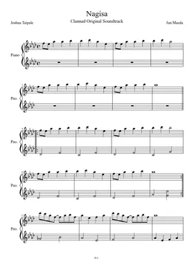 Clannad Sheet Music sheet music  Play, print, and download in PDF