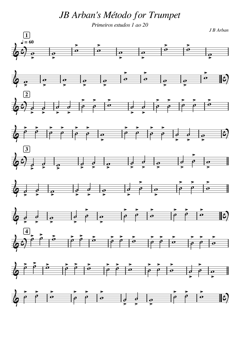 JB Arban's Método for Trumpet