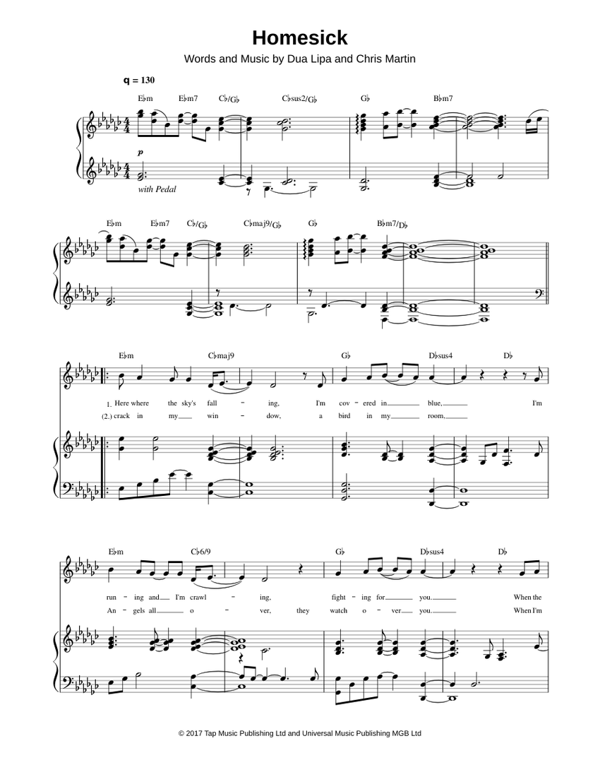 Homesick Sheet Music For Piano Vocals Piano Voice Musescore Com Free and guaranteed quality with ukulele chord charts, transposer and auto scroller. homesick sheet music for piano vocals