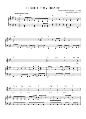 Free Piece Of My Heart by Janis Joplin sheet music