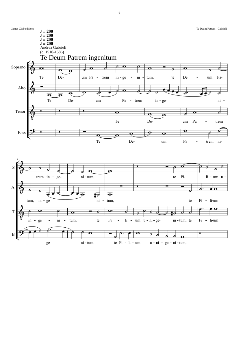 Te Deum Patrem ingenitum