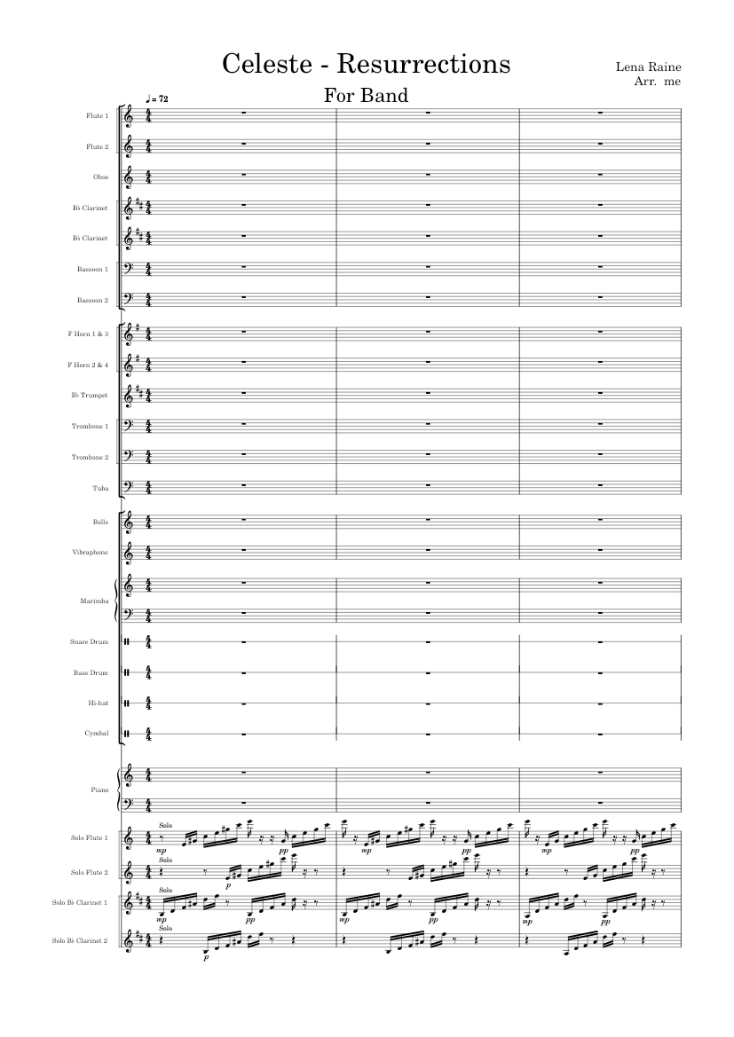 Resurrections (from Celeste) – Lena Raine Sheet Music For Piano ...