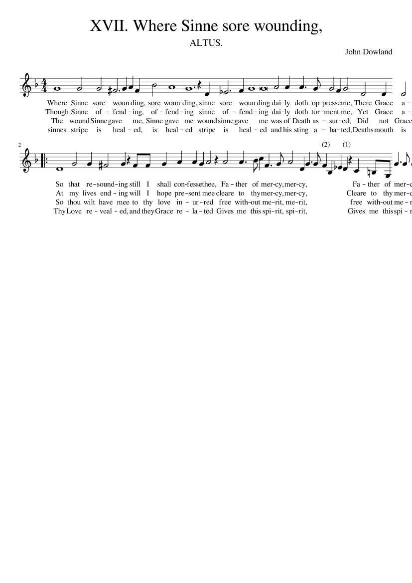 XVII. Where Sinne sore wounding