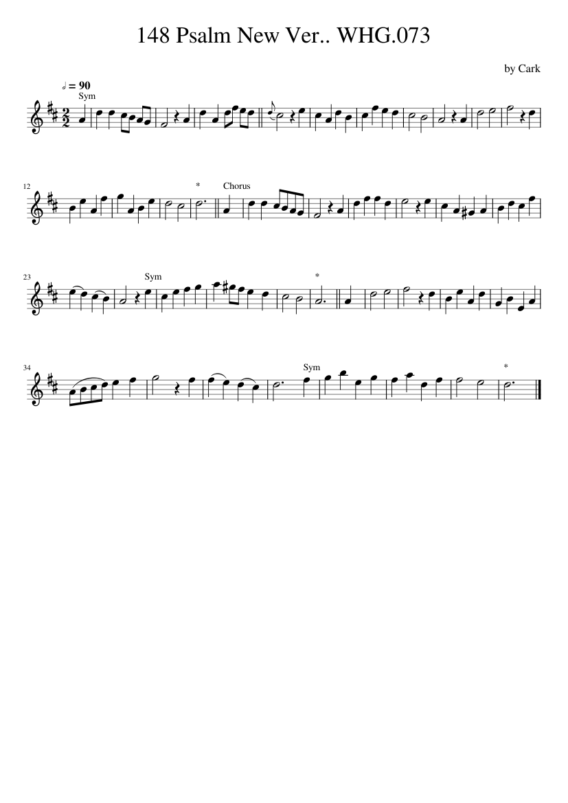 148 Psalm New Ver.. WHG.073