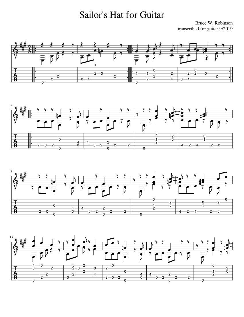 Sailor's Hat Guitar