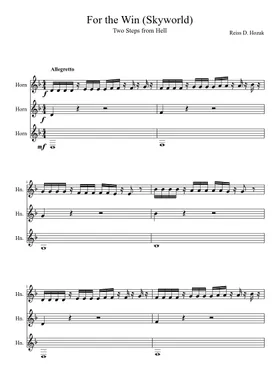 Free Winterspell by Two Steps From Hell sheet music | Download PDF or print  on Musescore.com