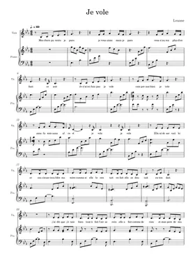 Free Je Vole by Louane sheet music | Download PDF or print on Musescore.com