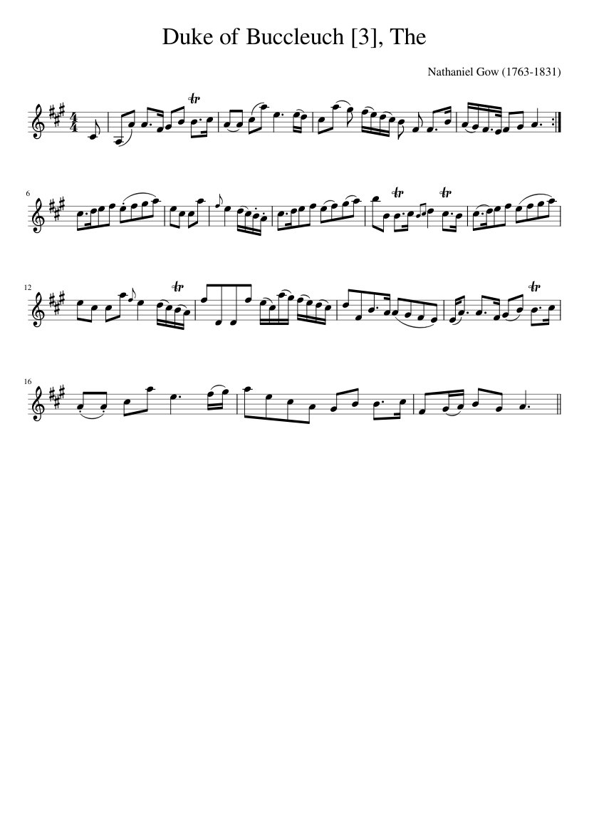 The Duke of Buccleuch