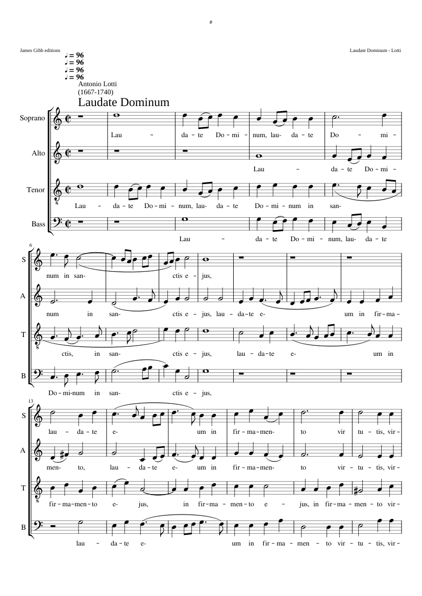 Laudate Dominum in sanctis ejus