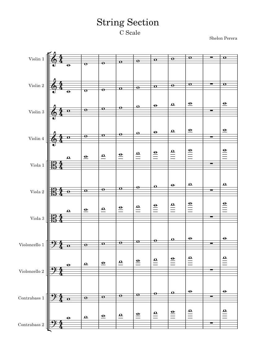 String Score String Section Sheet Music for Violin, Viola, Cello, Woodwinds (other ...