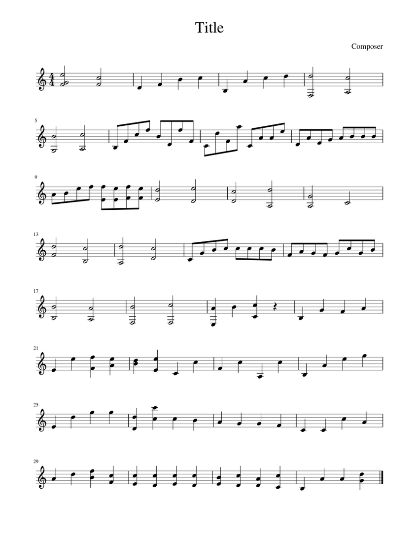 il sogno Sheet music for Piano (Solo) Easy