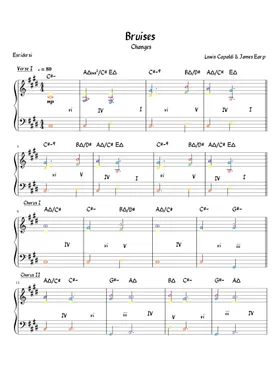 Free Bruises by Lewis Capaldi sheet music | Download PDF or print on  Musescore.com