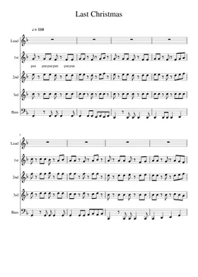 Free Last Christmas by Wham! sheet music | Download PDF or print on  Musescore.com