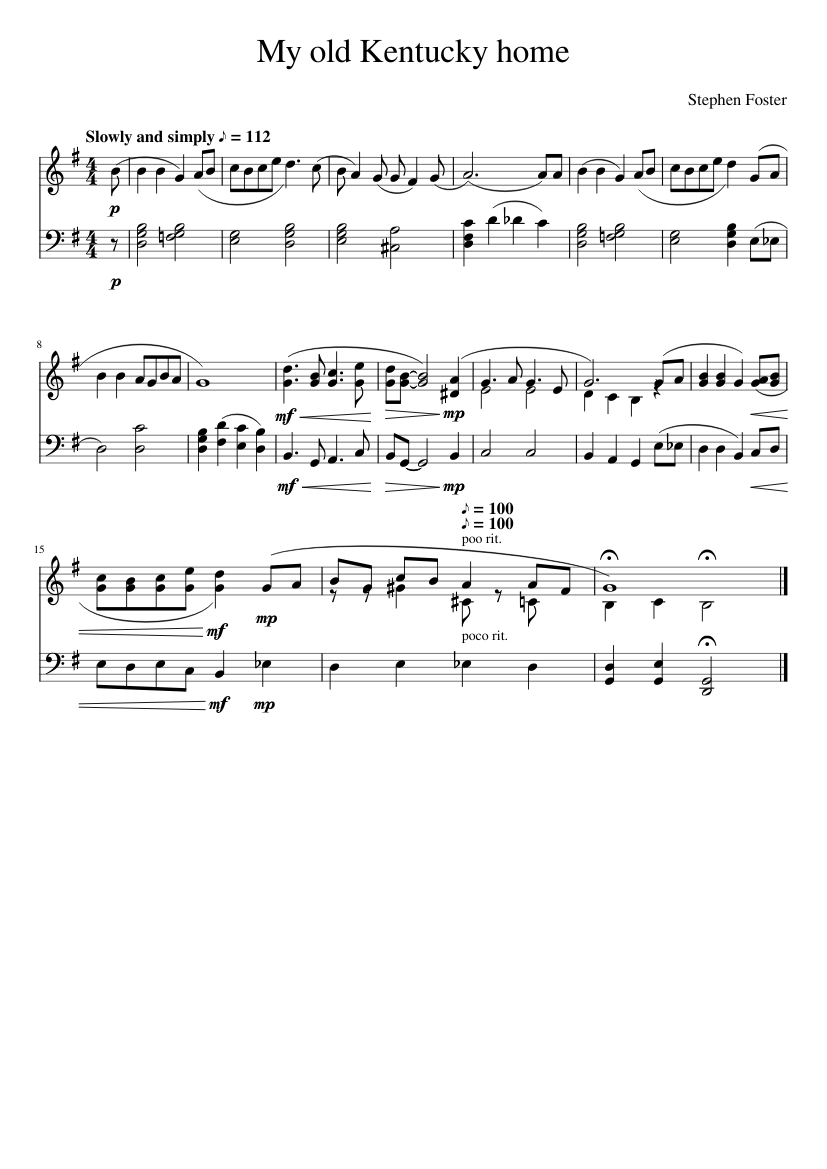 My old Kentucky home