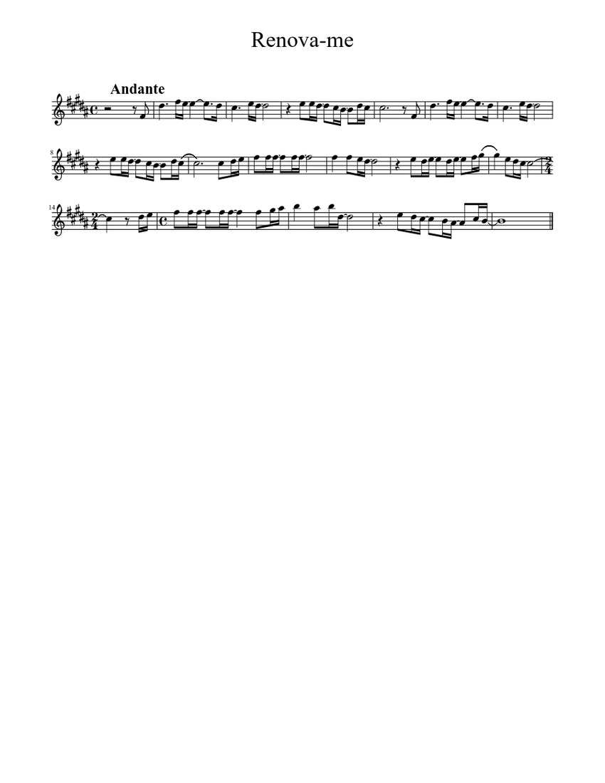 Renovame Sheet music for Saxophone other (Solo)