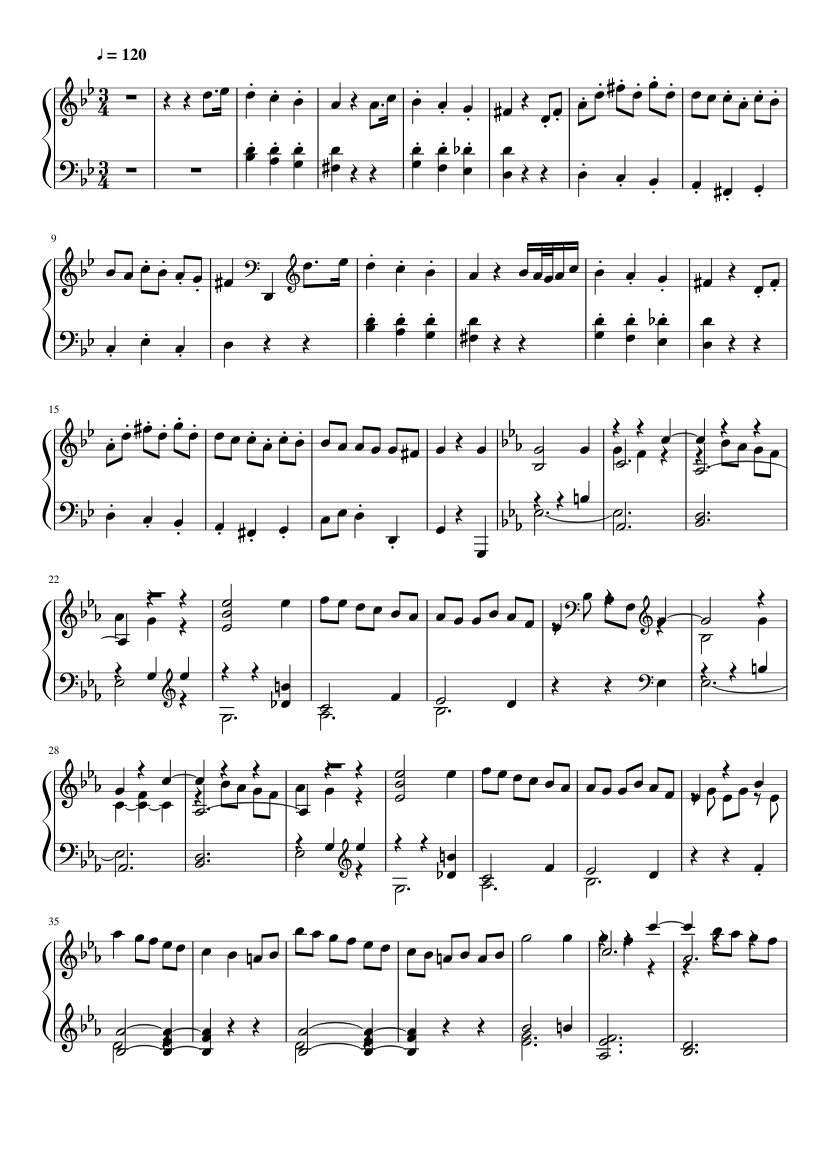 11 New Bagatelles, Op.119 --1.Allegretto --Beethoven(7K) Sheet music for  Piano (Solo) | Musescore.com