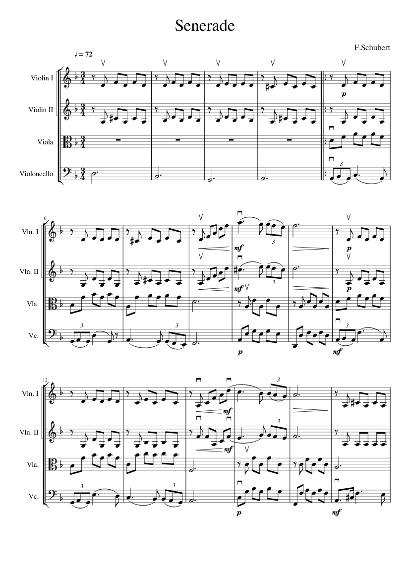 Senerade full scores