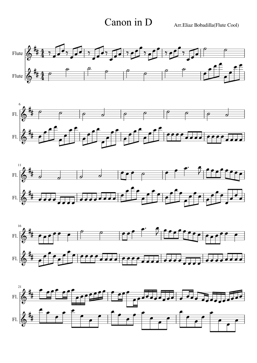 Canon and Gigue in D major P.37