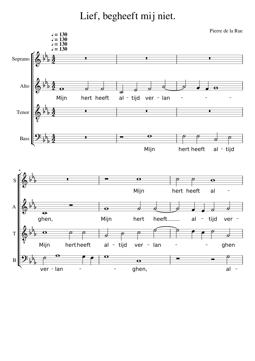 Lief begheeft mij niet