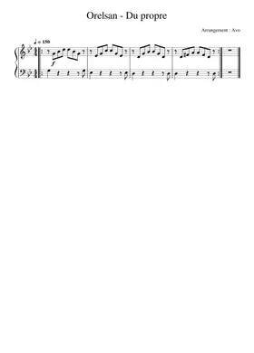 DU PROPRE Sheet music for Piano (Solo) Easy