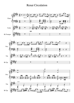 Bakemonogatari Renai Circulation Sheet Music Free Download In Pdf Or Midi On Musescore Com Easy level free trumpet sheet music. bakemonogatari renai circulation